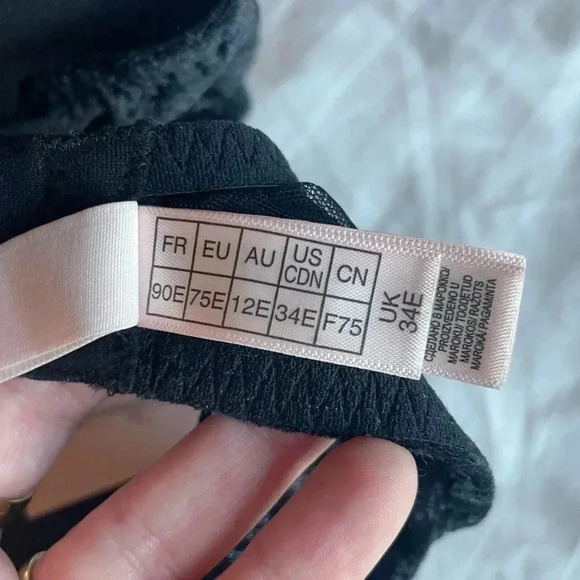 NWT Agent Provocateur “Kati” underwire velvet bra size 34E 🖤 - Picture 7 of 8